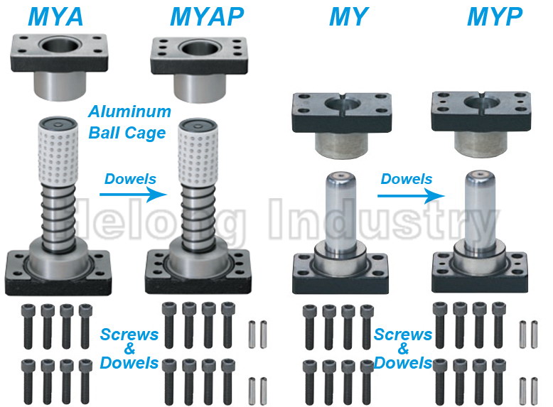 Misumi MYP Plain Guide Post Sets